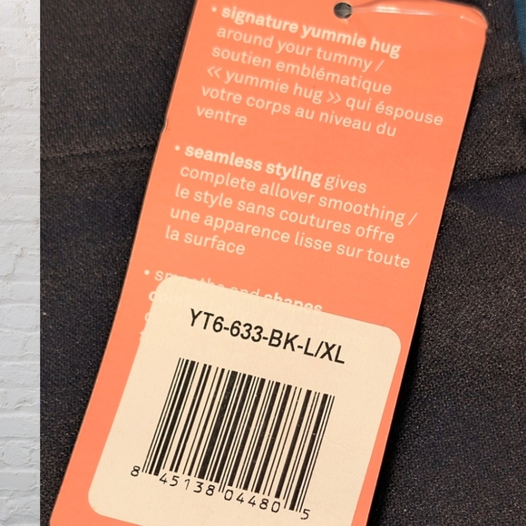 Yummie Women's High Waist Tummy Seamless Shaping Legging Black L/XL - Picture 4 of 4